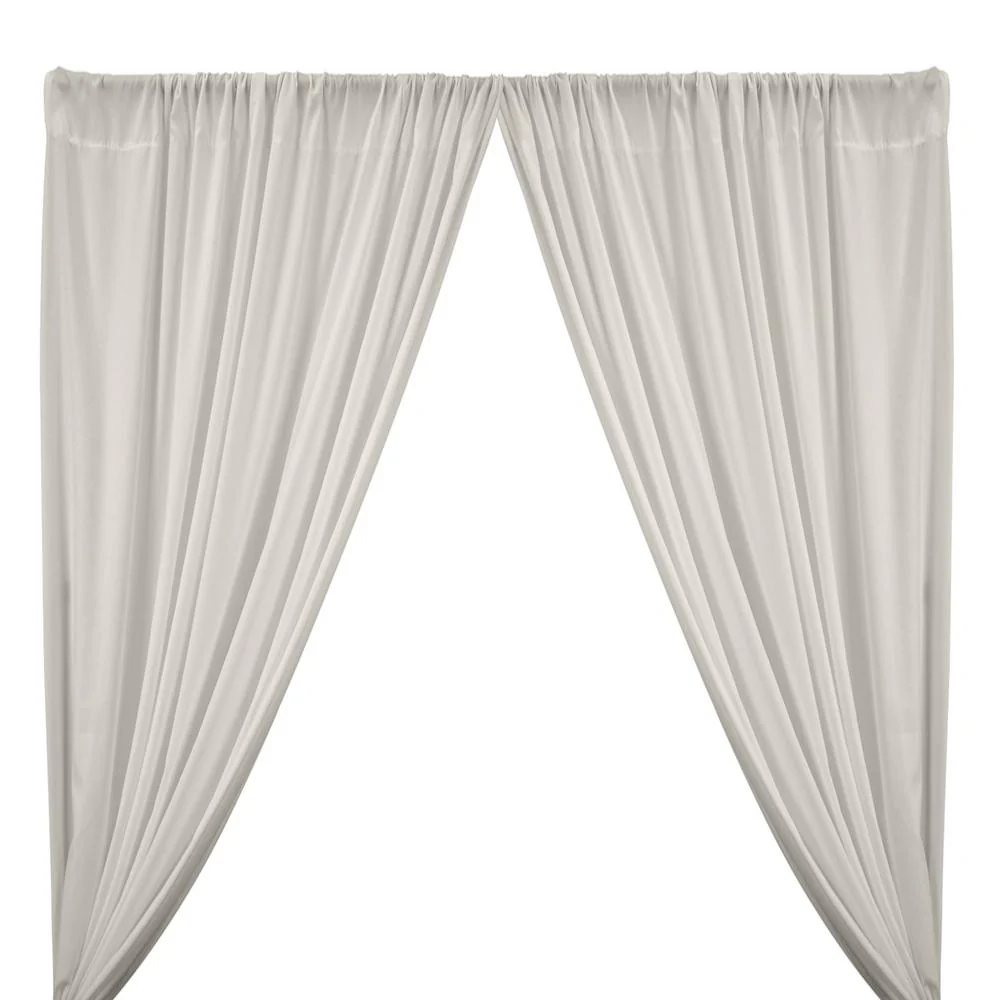 Peachskin Rod Pocket Curtains - Off White