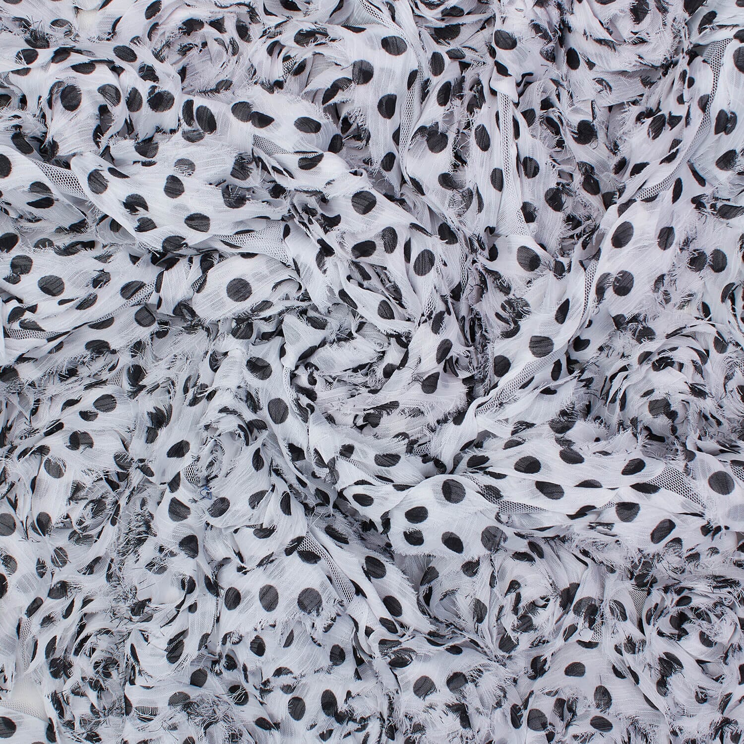 Polka Dot Rosette On Mesh - Image 2