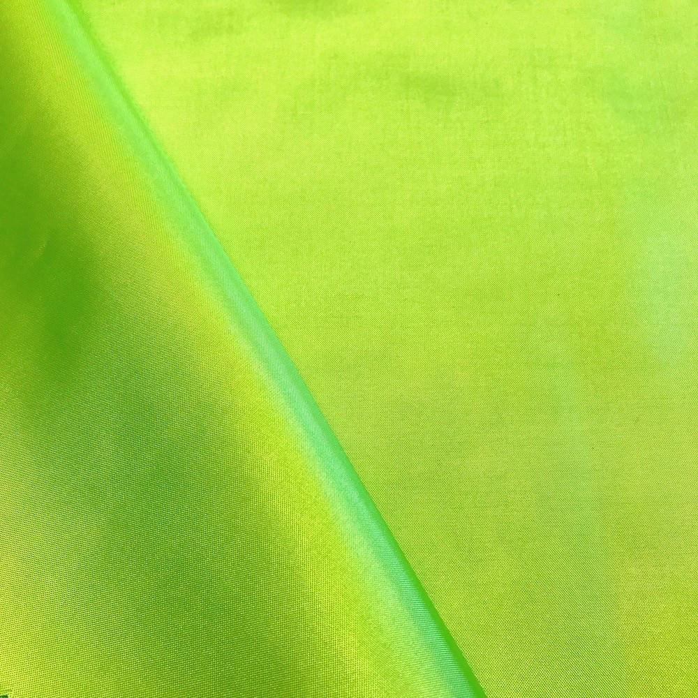 Poly China Silk Lining Rod Pocket Curtains - Apple Green - Image 3