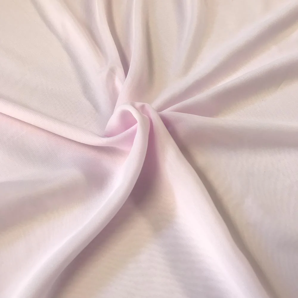 Polyester Chiffon Rod Pocket Curtains - Light Pink - Image 4