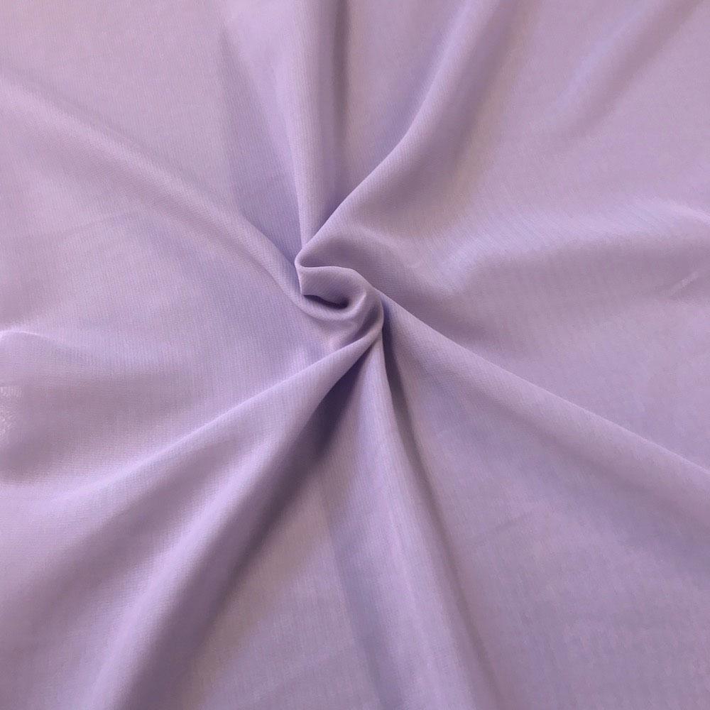 Polyester Chiffon Rod Pocket Curtains - Lilac - Image 4