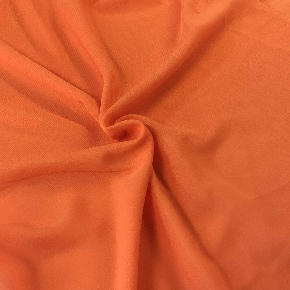 Polyester Chiffon Rod Pocket Curtains - Orange - Image 4