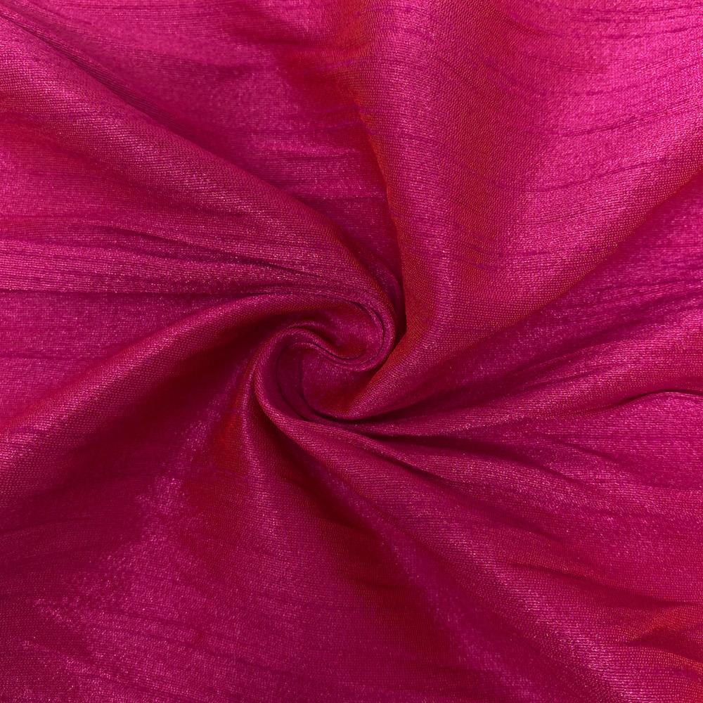 Polyester Dupioni Rod Pocket Curtains - Magenta 129 - Image 3
