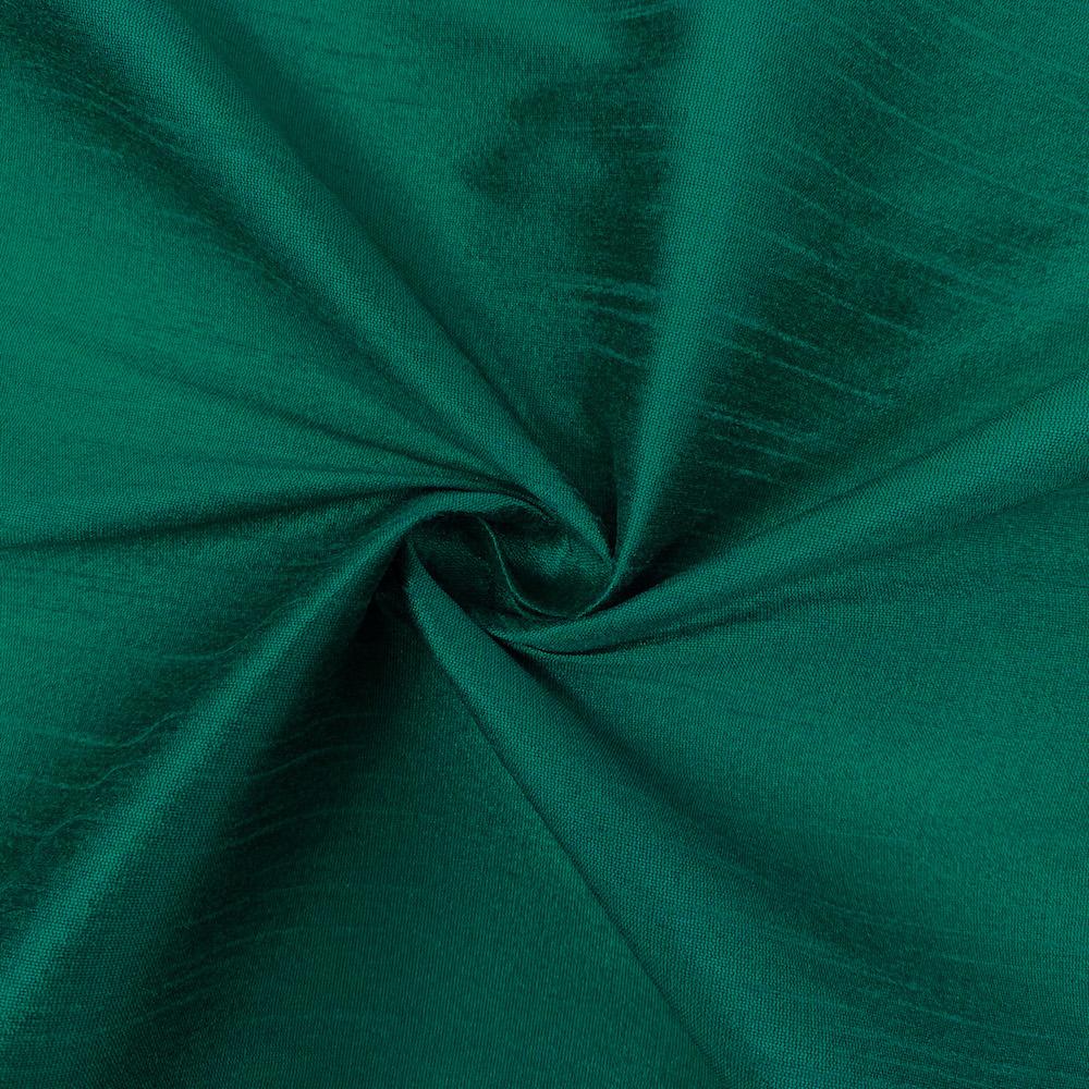Polyester Dupioni Rod Pocket Curtains - Teal 24 - Image 3