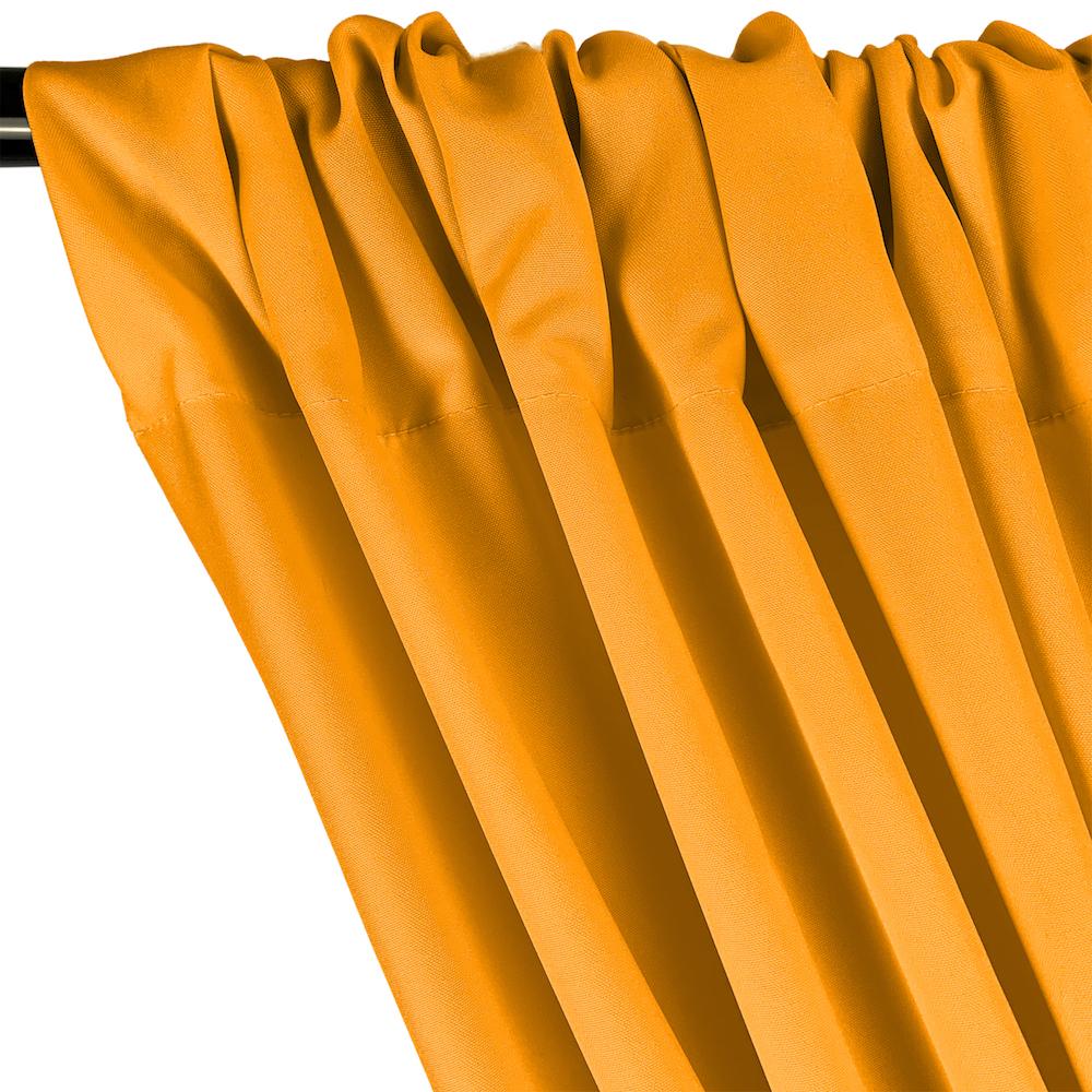 Poplin (110 Inch) Rod Pocket Curtains - Mustard - Image 2