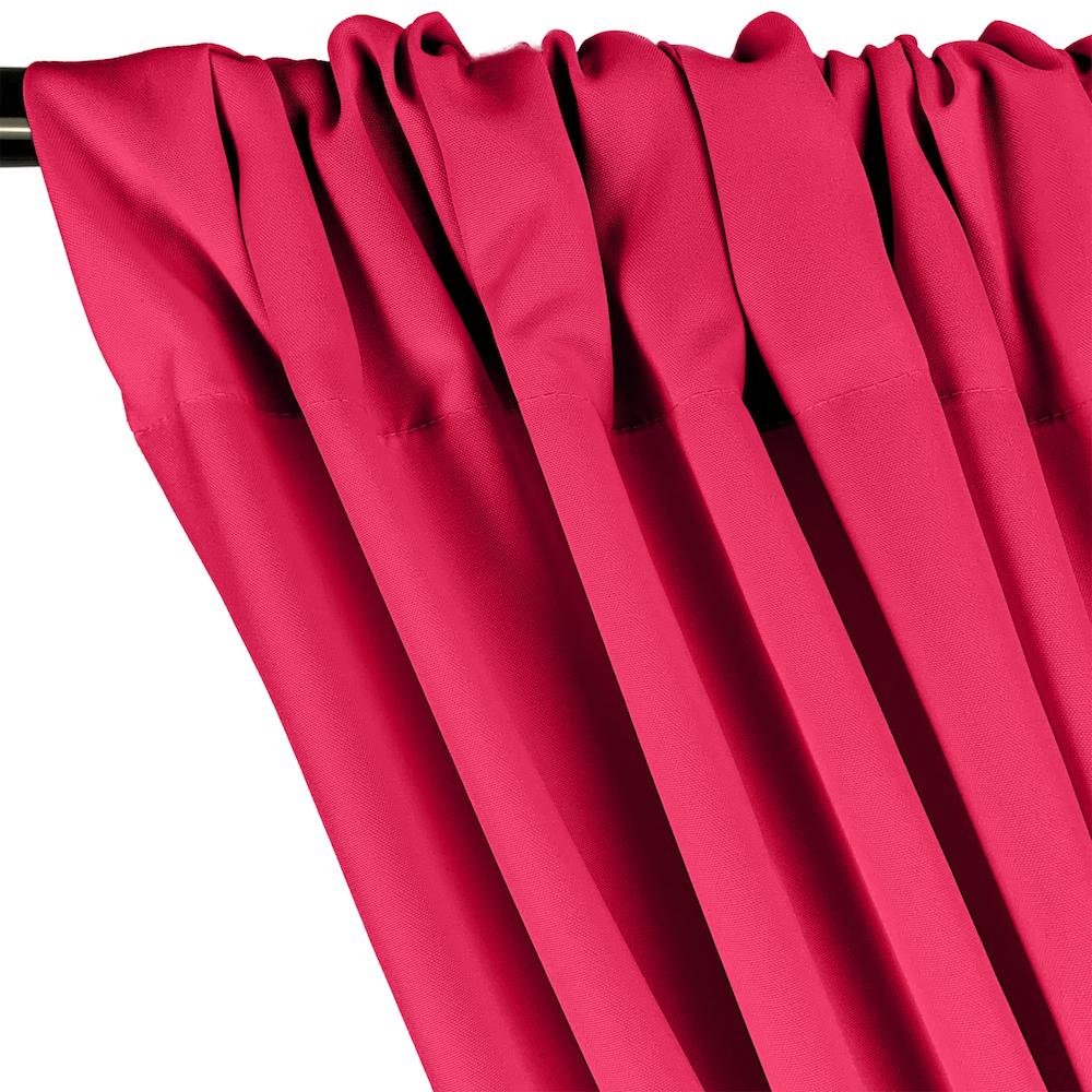 Poplin (60 Inch) Rod Pocket Curtains - Fuchsia - Image 2