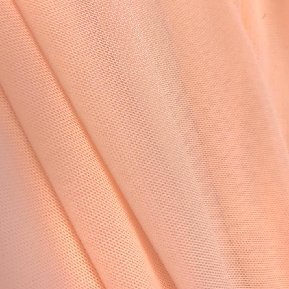 Power Mesh Rod Pocket Curtains - Peach - Image 3