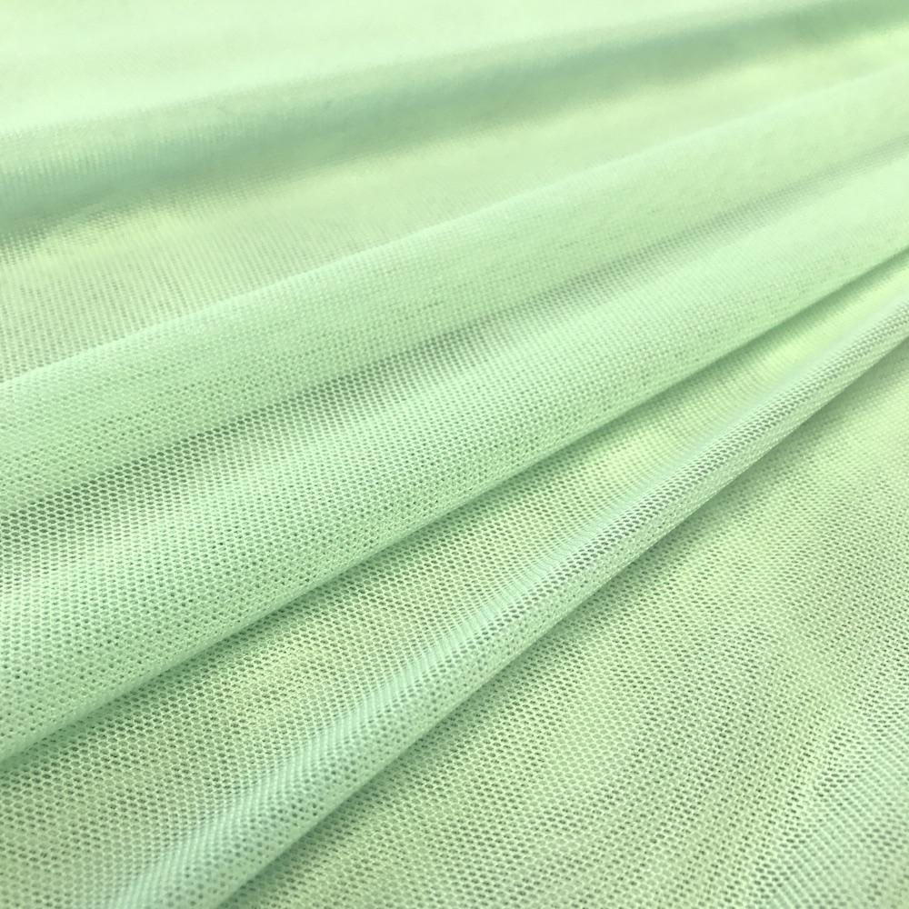 Power Mesh Rod Pocket Curtains - Seafoam - Image 3