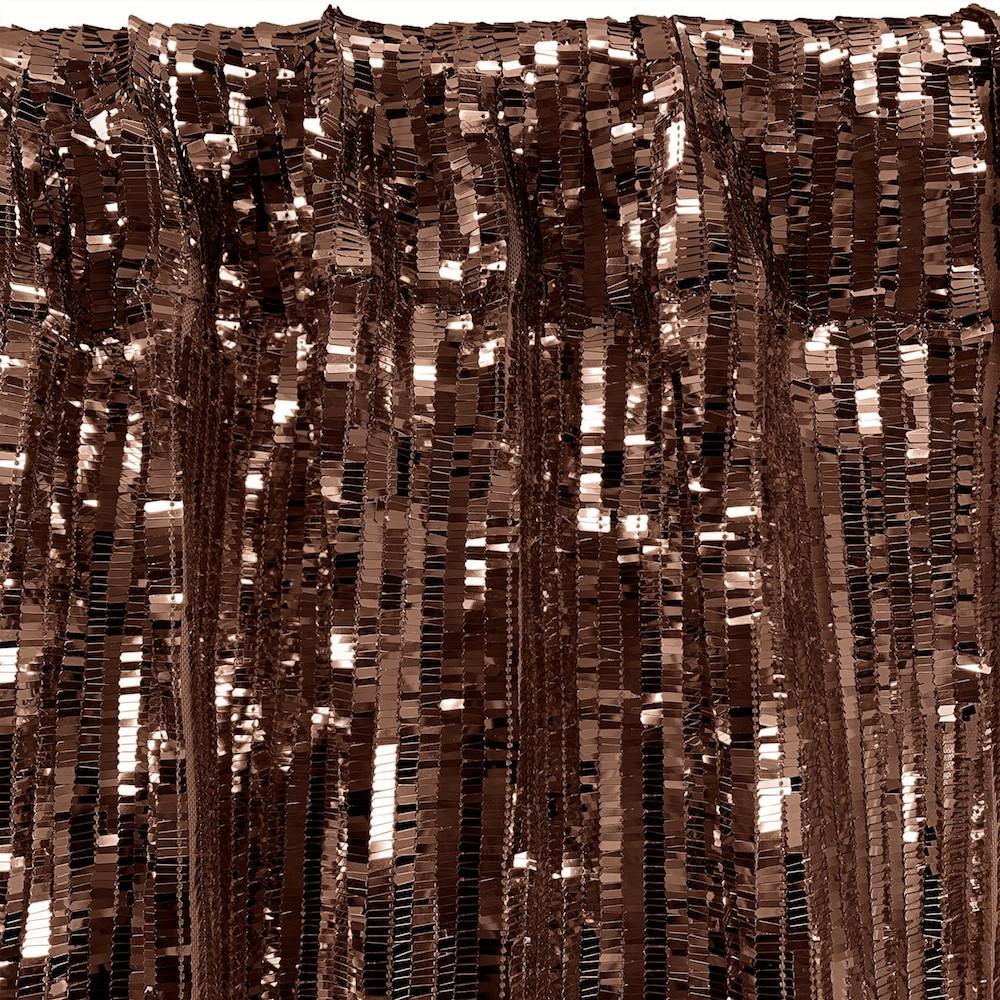 Rectangle Piano Sequins Rod Pocket Curtains - Copper - Image 3