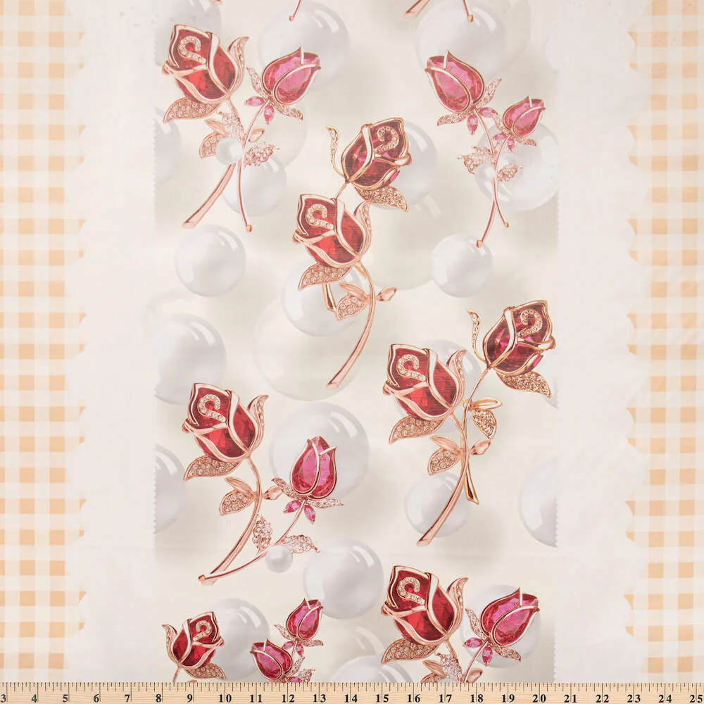 Rose Check Oilcloth - Image 5
