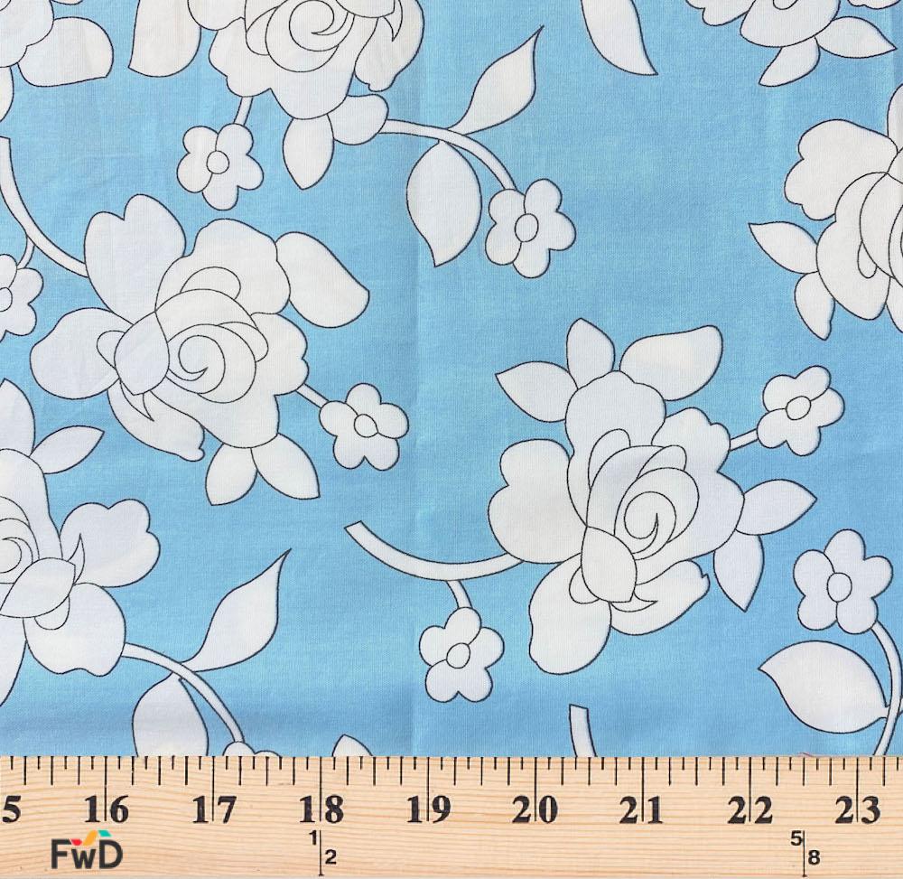 Rosette Printed Cotton Poplin - Image 9