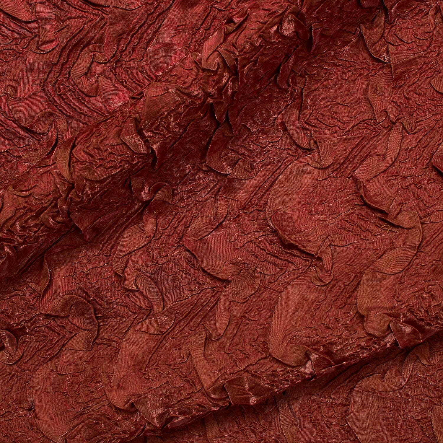 Two-Tone Ruched Ruffle Satin - Image 6