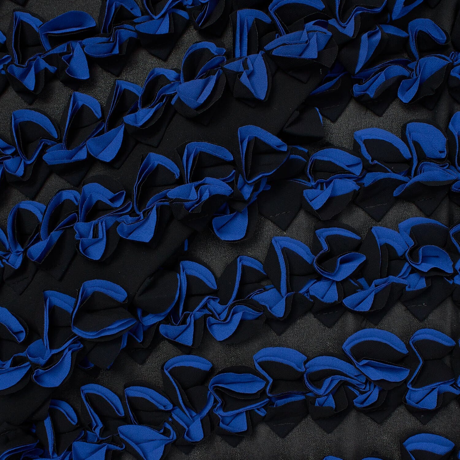 Ruffled Bulbs Embroidered on Chiffon - Image 5