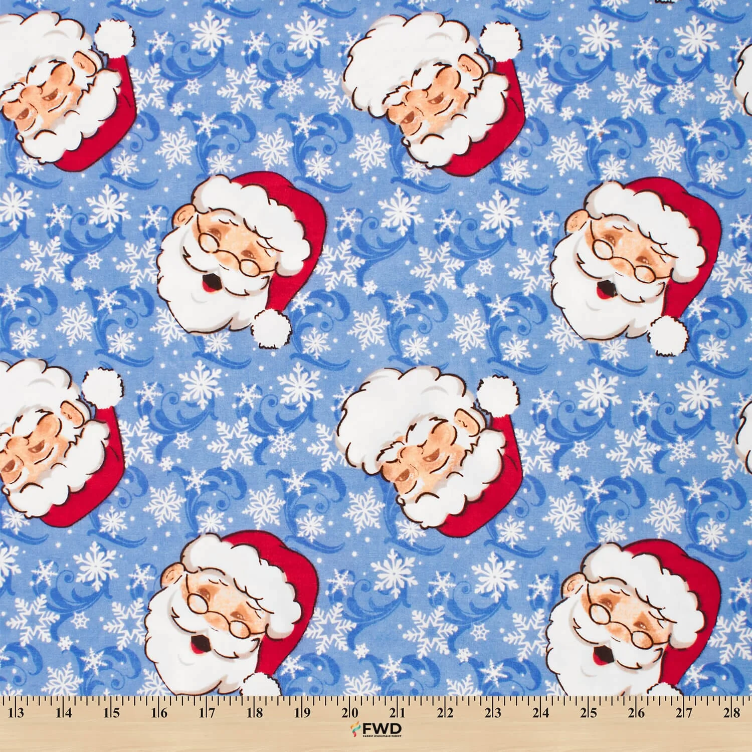 Santa Claus Print Broadcloth - Image 3