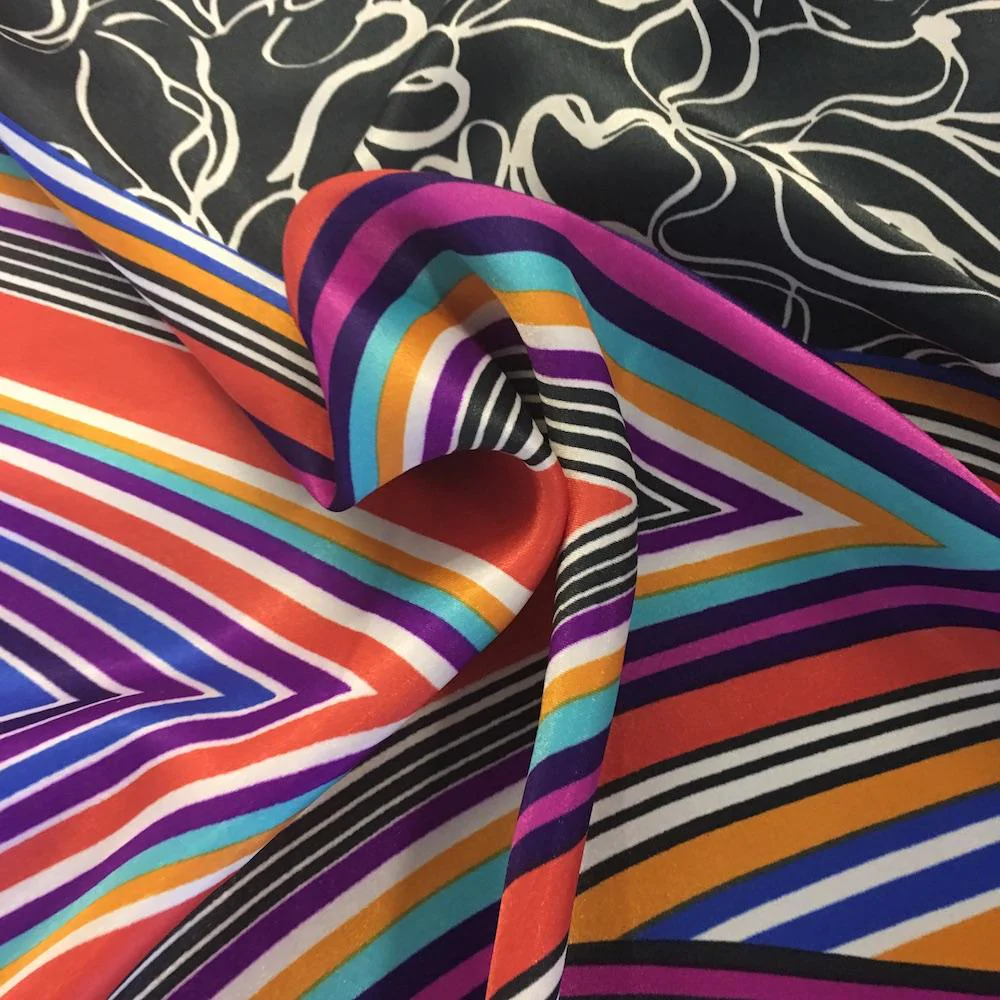 Sherin Multi Stripe Printed Charmeuse - Image 4