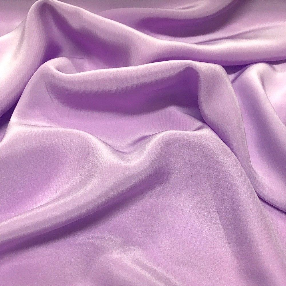Silk Charmeuse Rod Pocket Curtains - Lavender - Image 3
