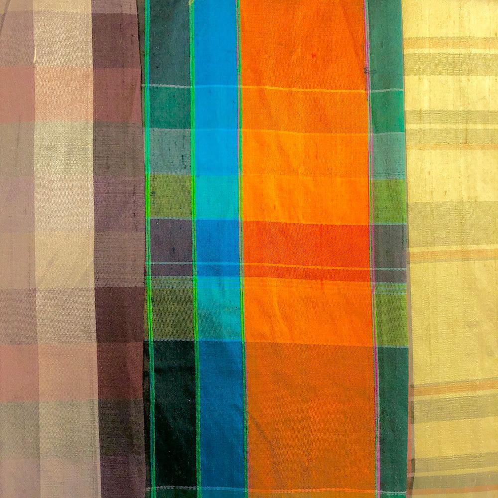 Silk Shantung Plaid