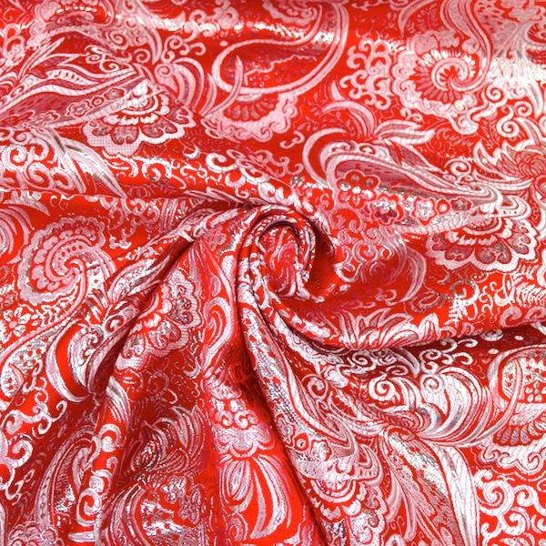 Silver Paisley Metallic Brocade - Image 10