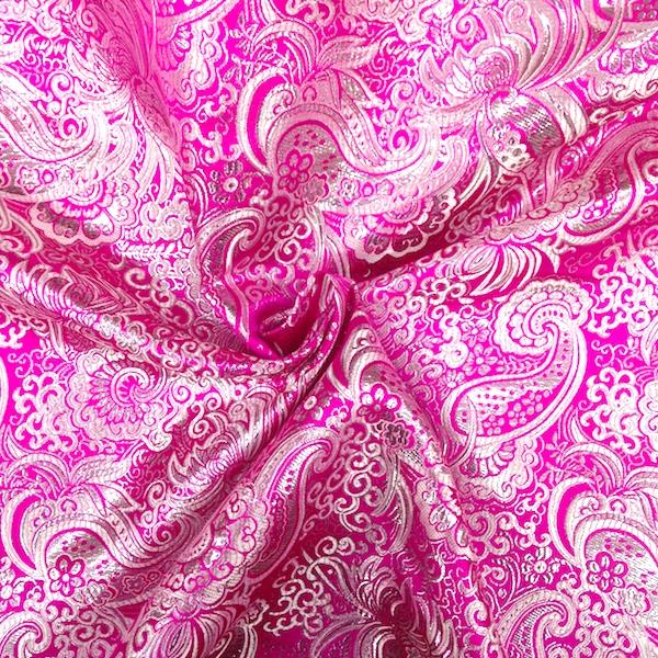 Silver Paisley Metallic Brocade - Image 14