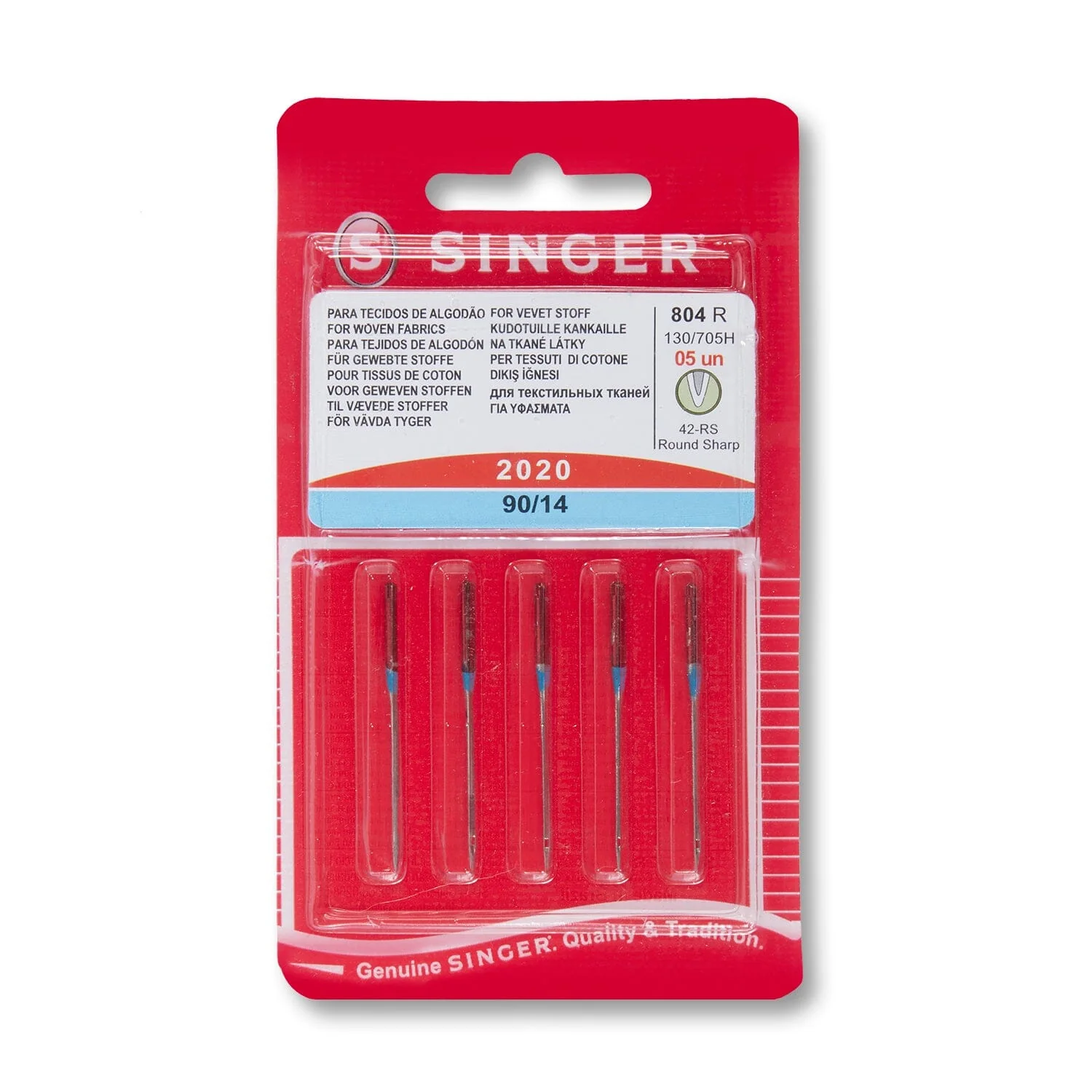 Singer 90/14 Universal Sewing Machine Needles (5 Pack)