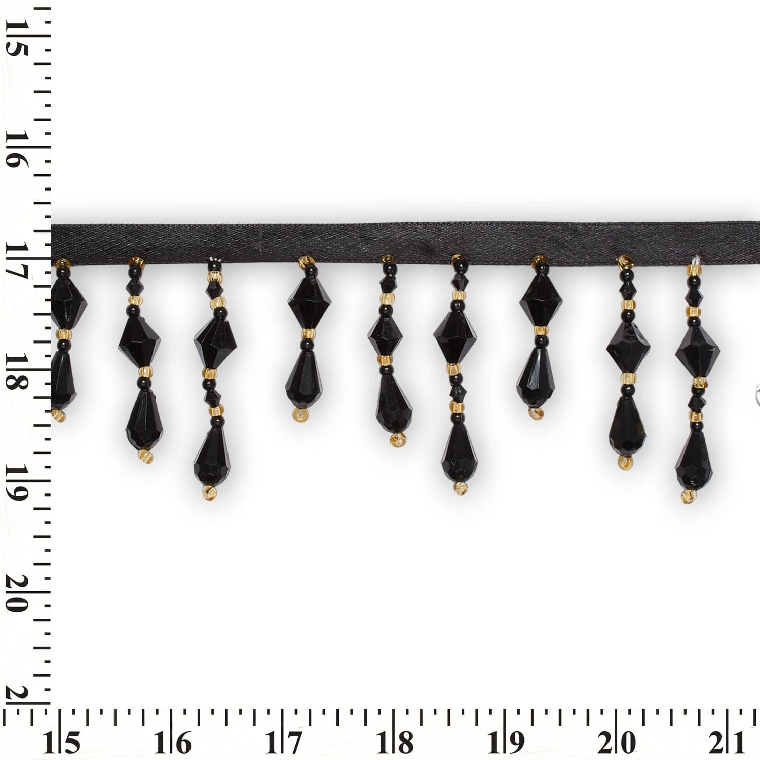 Small Teardrop Beaded Rhinestone Tassel Fringe Trim - Image 34