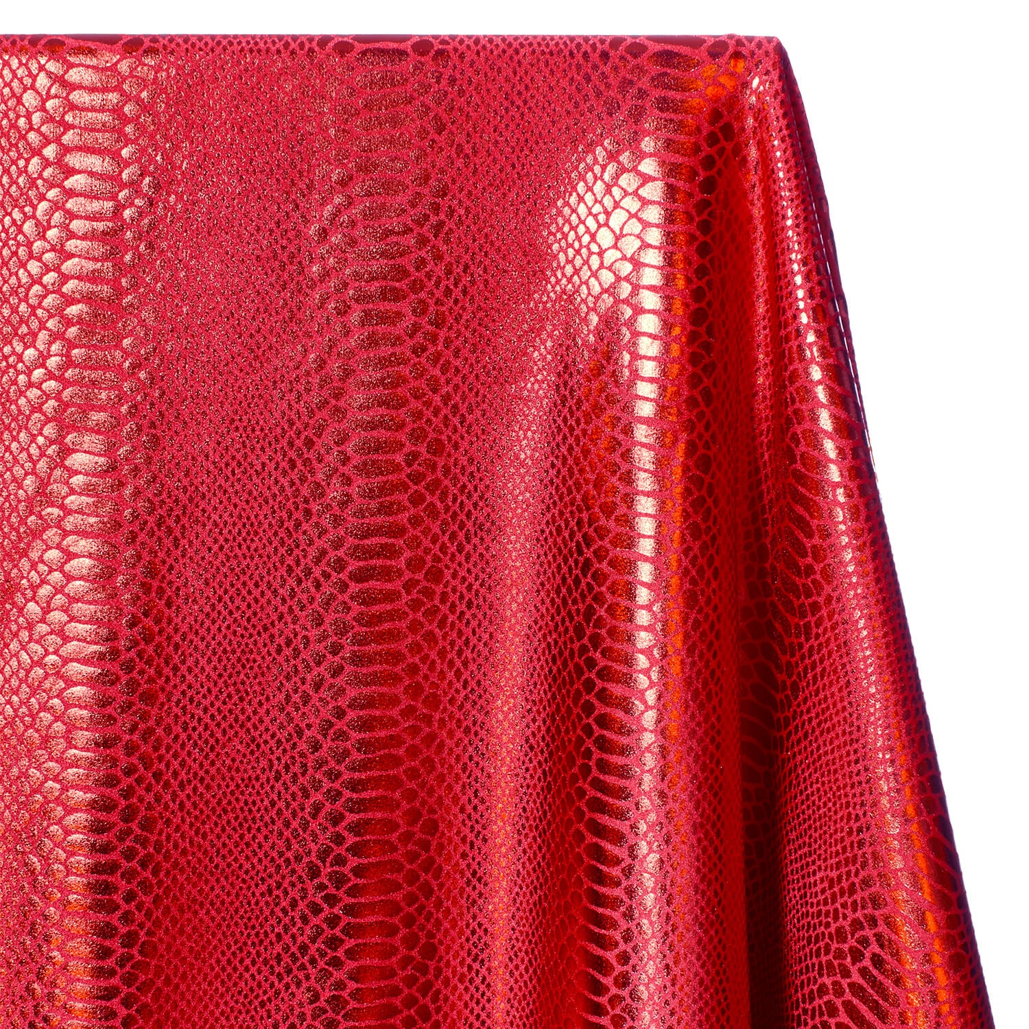 Snake Scale Hologram Tricot Foil Fabric - Image 12
