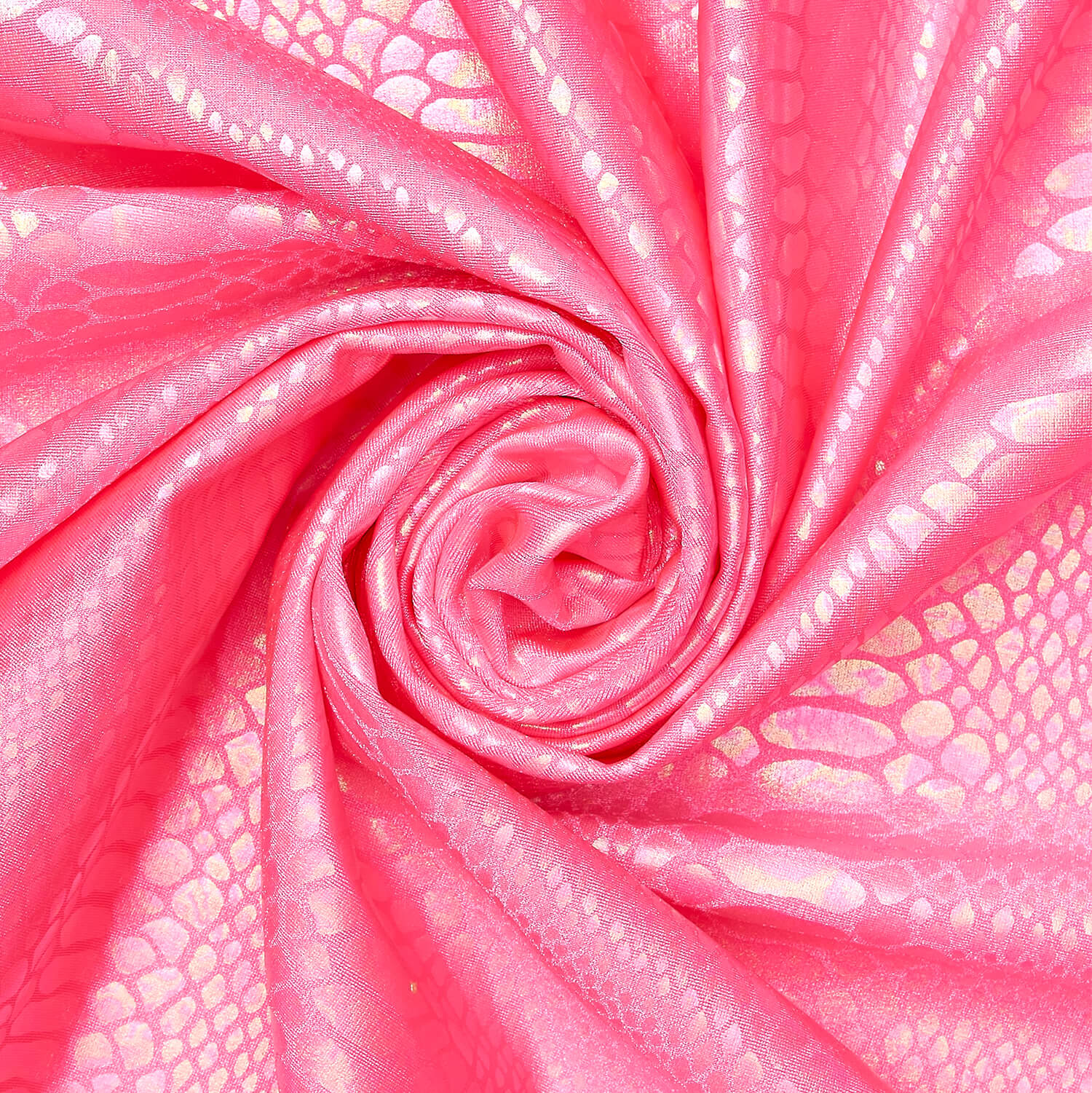 Snake Scale Hologram Tricot Foil Fabric - Image 5