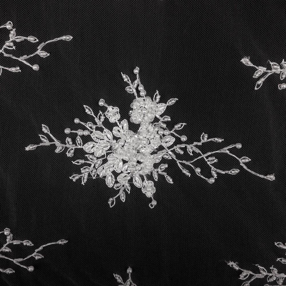 Spirit Bridal Lace Beaded Fabric - Image 3