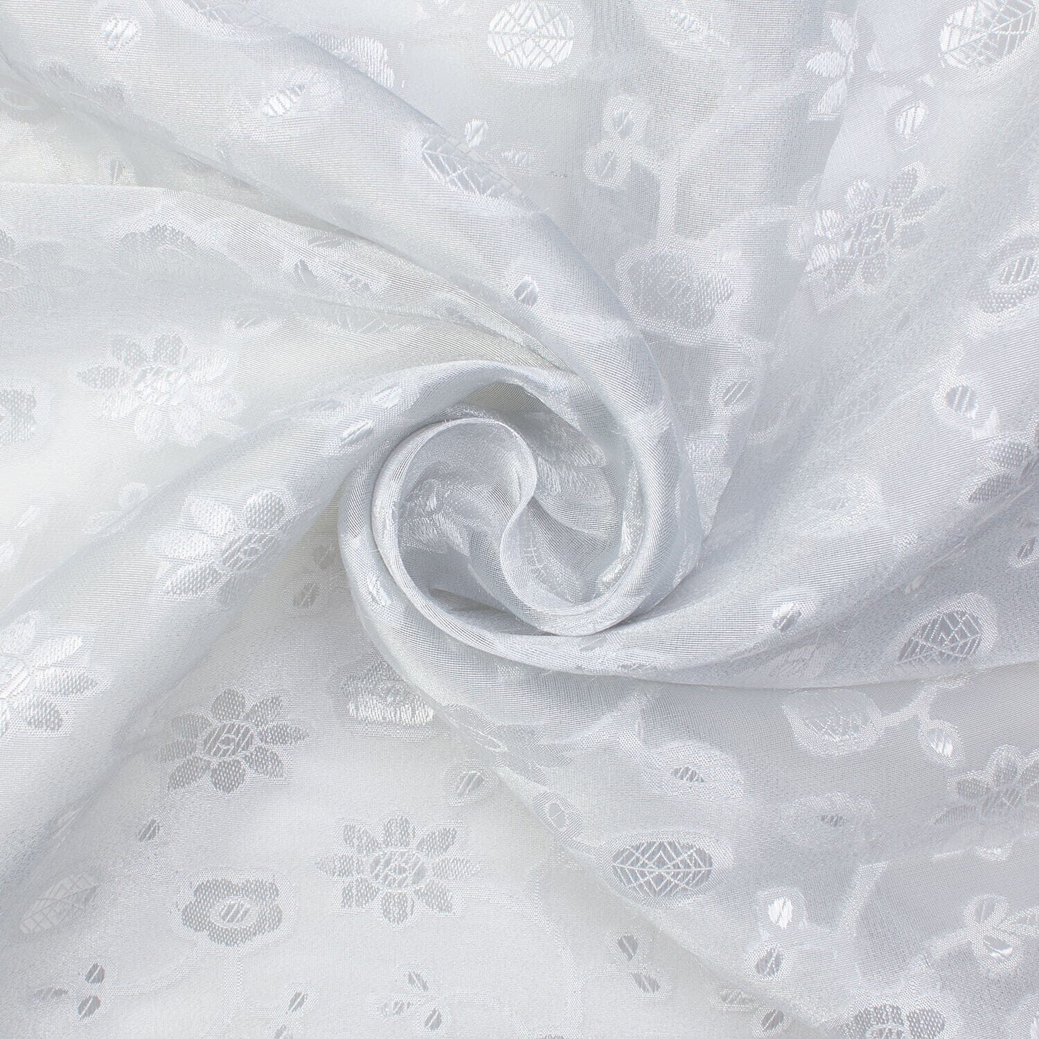 Springtime Embroidered Floral Organza - Image 2