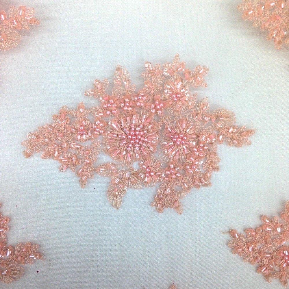 Spruce Bridal Lace Beaded Fabric - Image 22