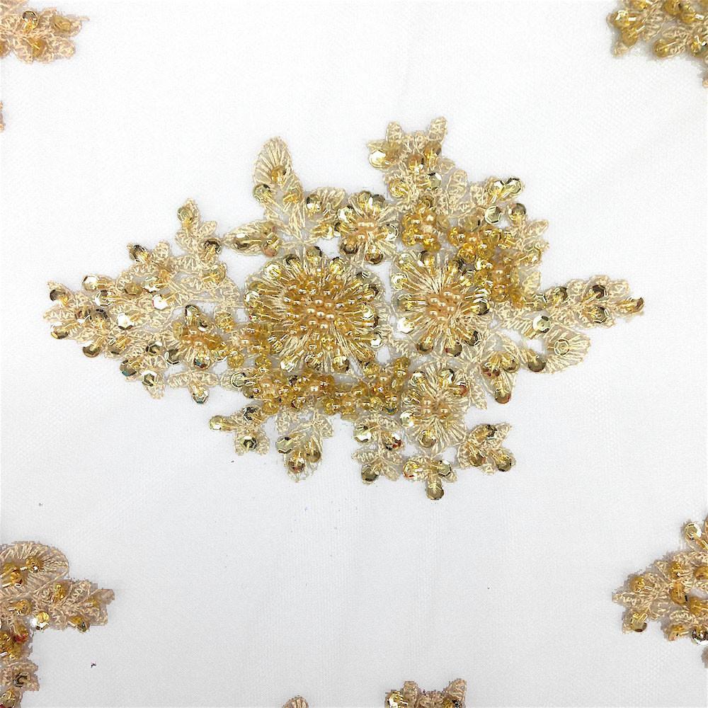 Spruce Bridal Lace Beaded Fabric - Image 31