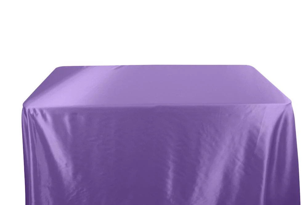 Stretch Charmeuse Satin Banquet Rectangular Table Covers - 8 Feet - Image 18