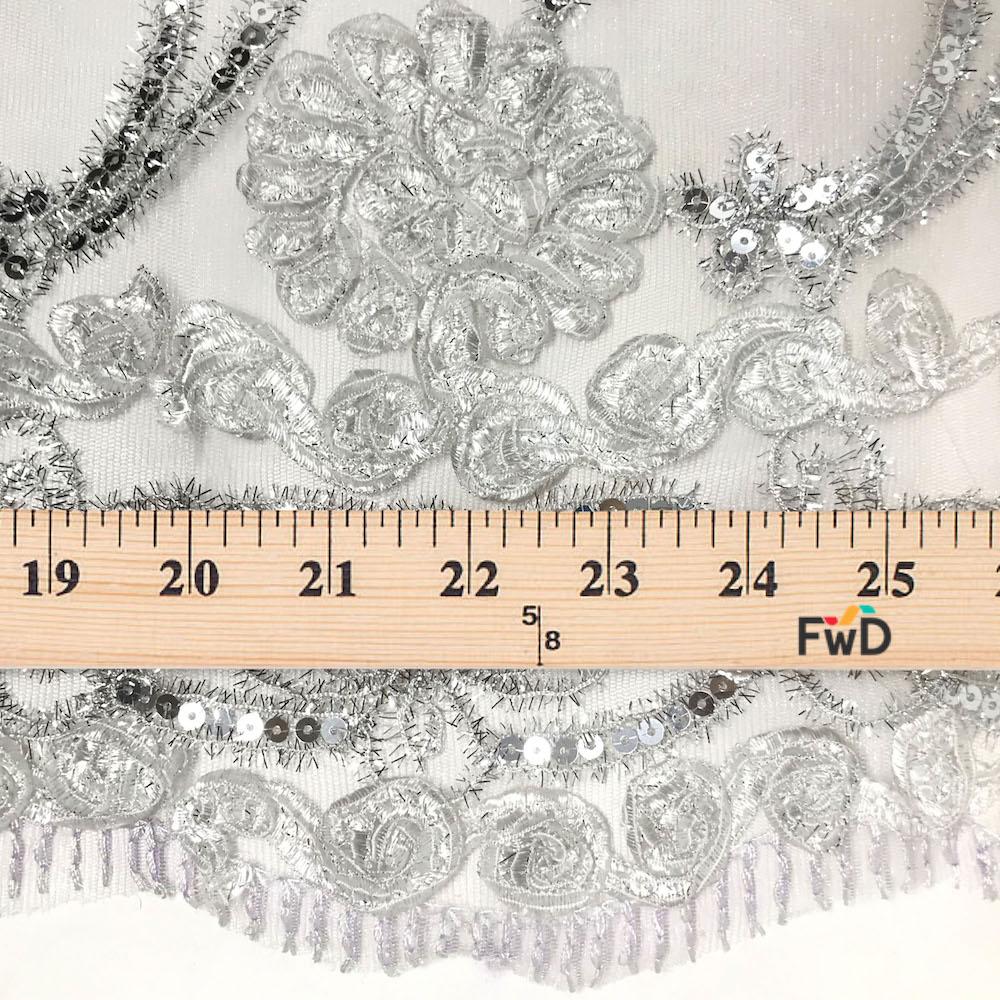 Sunflower Diamond Sparkle Sequins on Stretch Mesh - Image 13