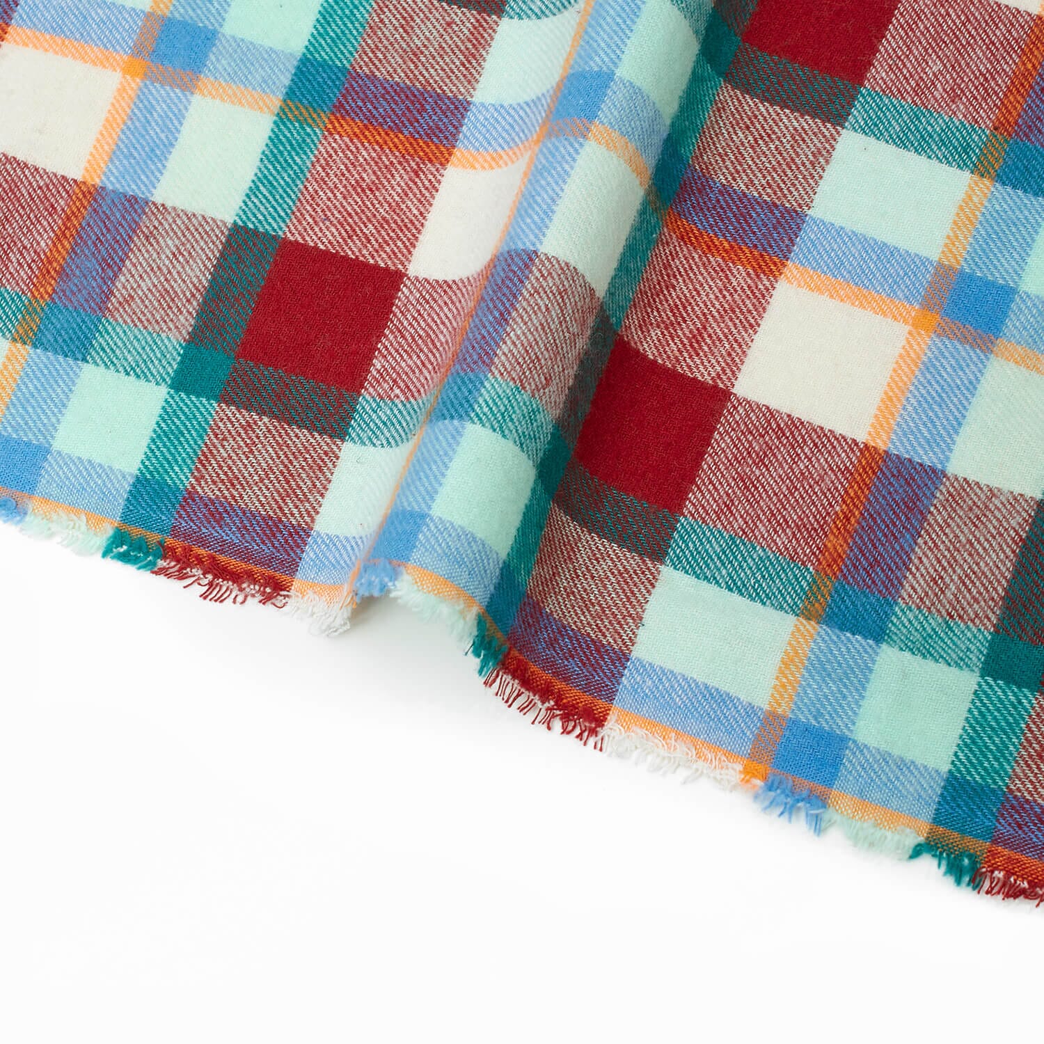 Tartan Plaid Yarn Dyed Brushed Cotton Flannel (Design 19) - Image 3