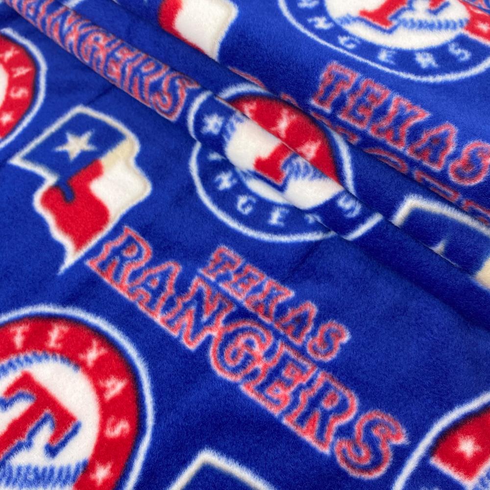 Texas Rangers MLB Fleece Fabric - Image 2