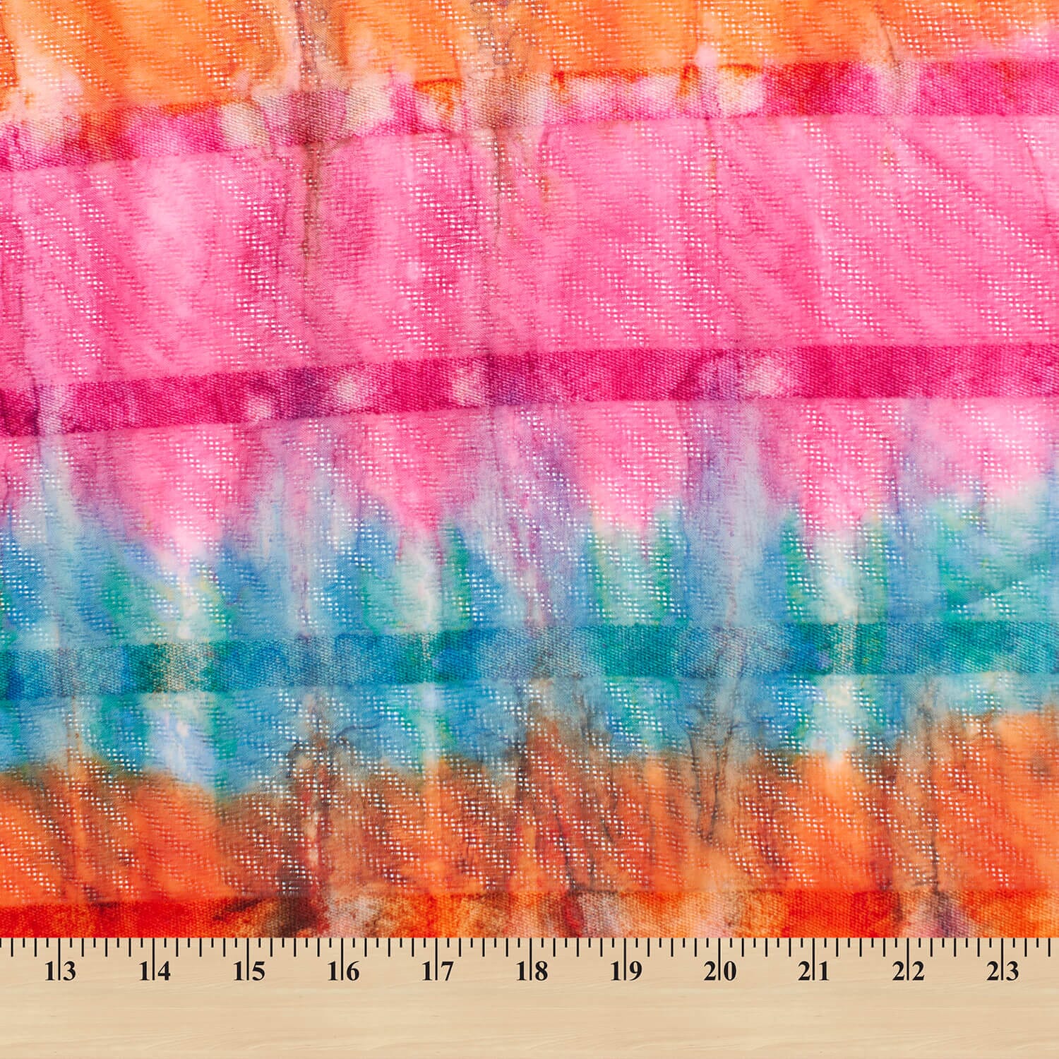 Tie Dye Eyelet Stripes On Dobby - Image 3