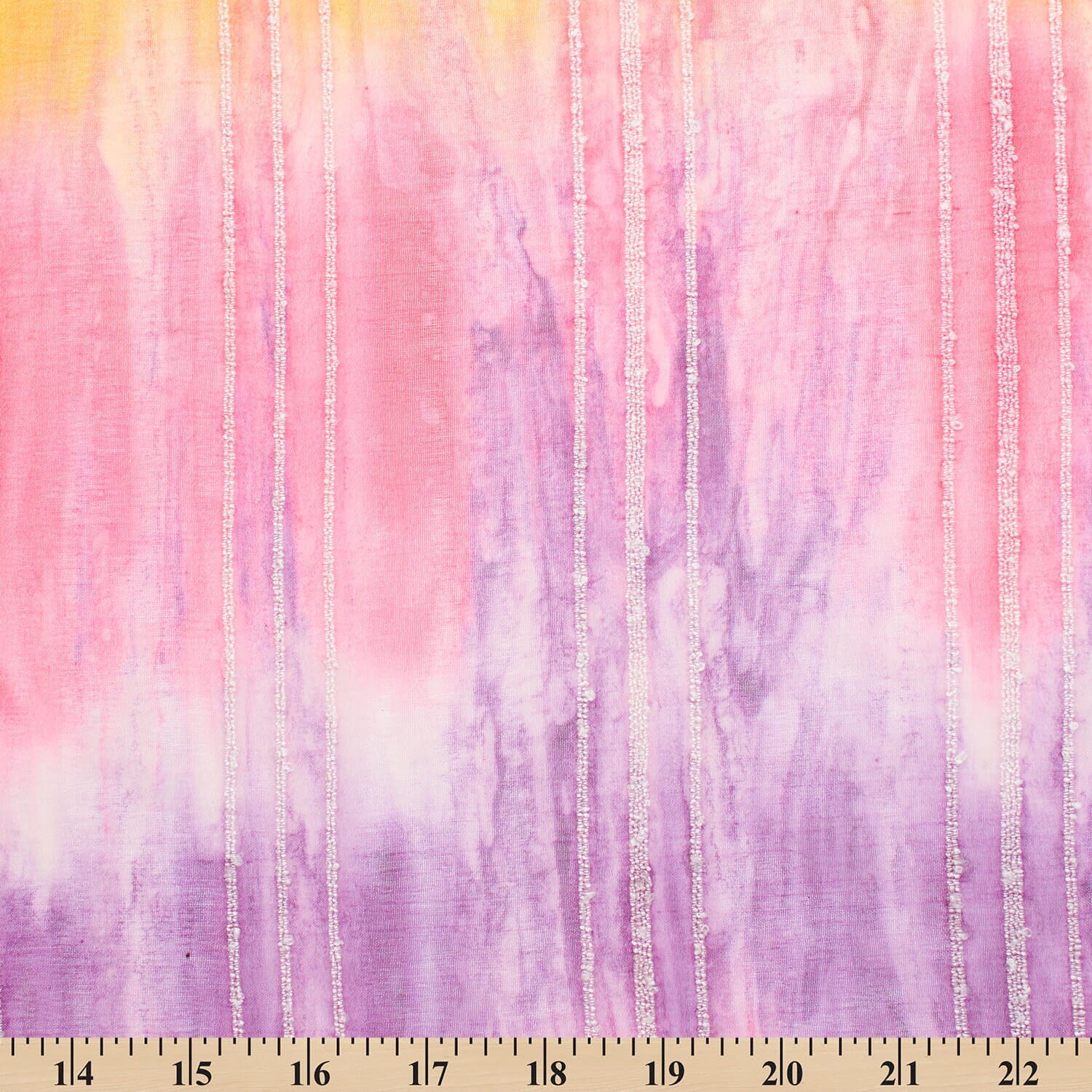 Tie Dye Pinstripe Embroidered Dobby - Image 7
