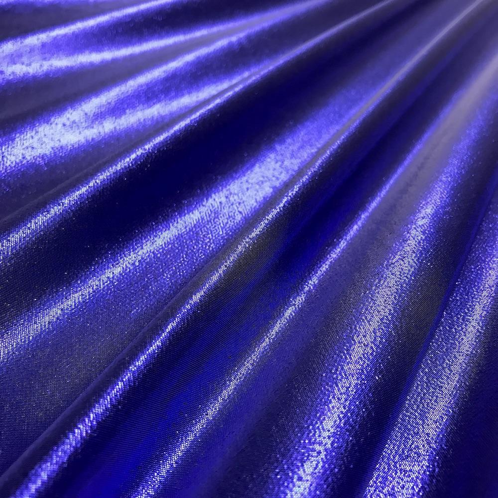 Tissue Lame Rod Pocket Curtains - Navy - Image 3