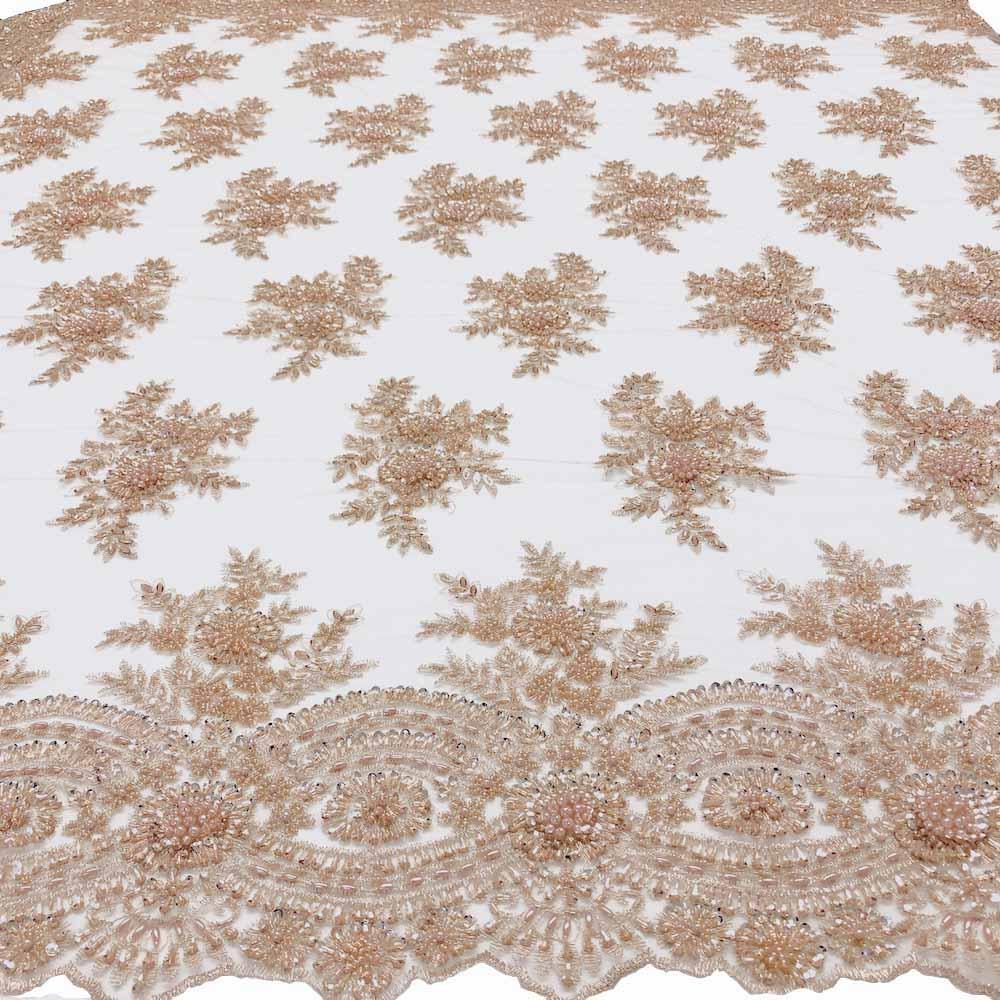 Viburnum Bridal Lace Beaded Fabric - Image 19