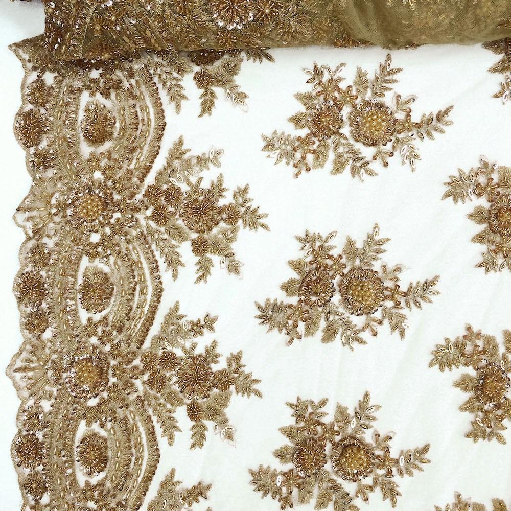 Viburnum Bridal Lace Beaded Fabric - Image 29