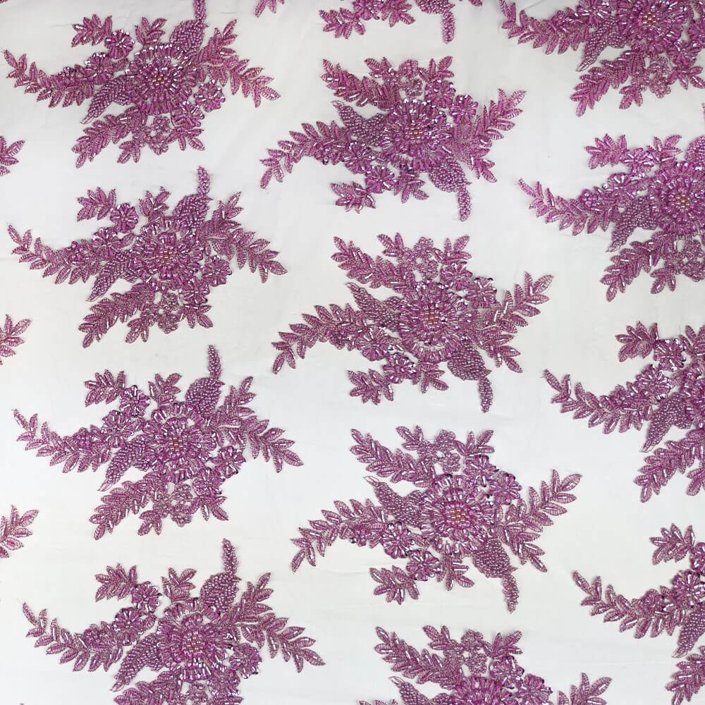 Viburnum Bridal Lace Beaded Fabric - Image 55