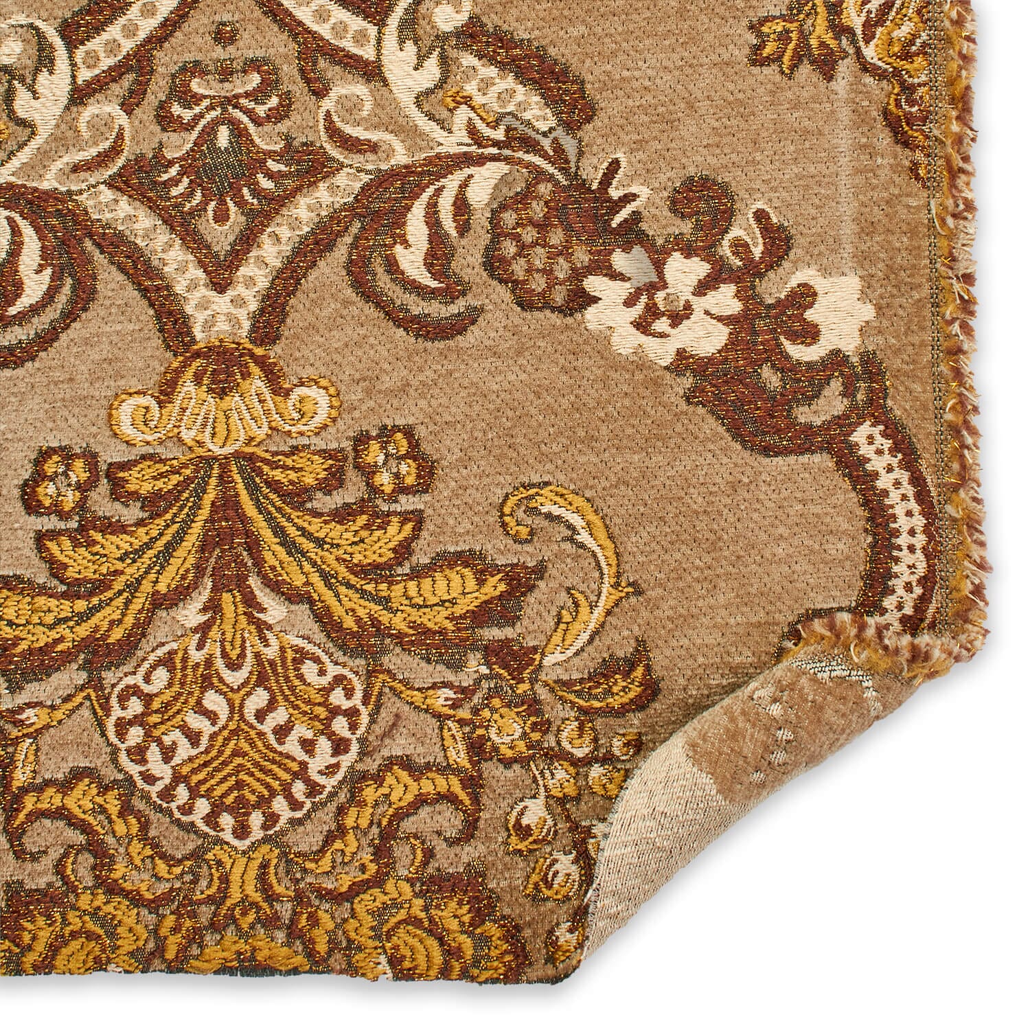 Victorian Damask Metallic Chenille Upholstery Brocade Jacquard - Image 8