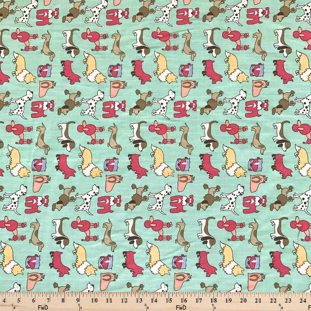 Westminster Aqua Print Broadcloth - Image 3