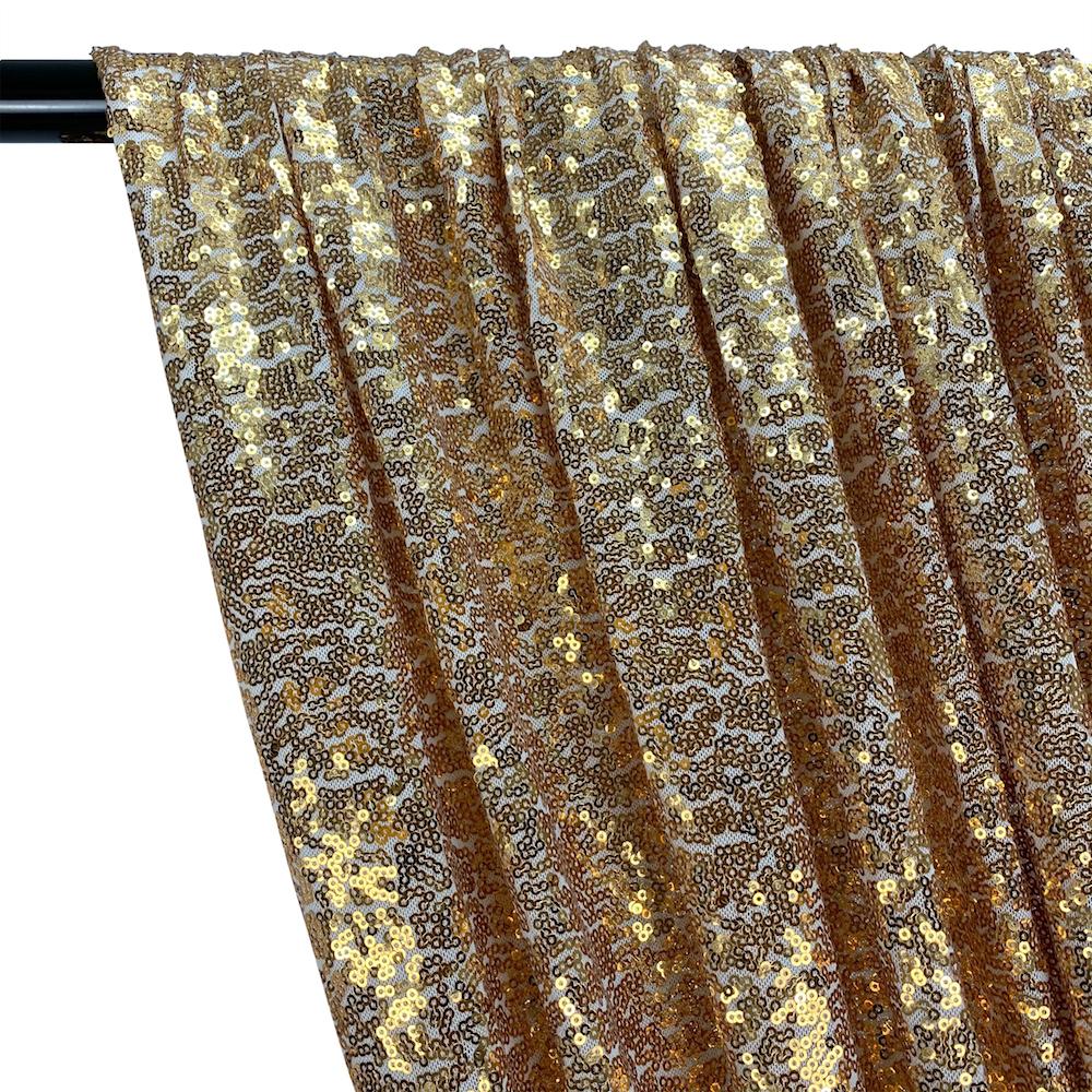 Zigzag Micro Sequins Starlight Rod Pocket Curtains - White Gold - Image 2